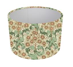 William Morris Orchid Buttercup Lampshade, Cylinder Drum Shade, Handmade Home Decor - thumbnail 1