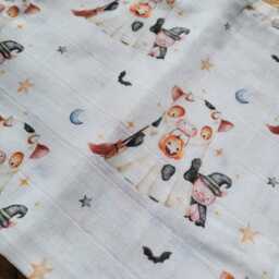 Halloween Farm Baby Muslin Swaddle Blanket 100% Cotton - thumbnail 3