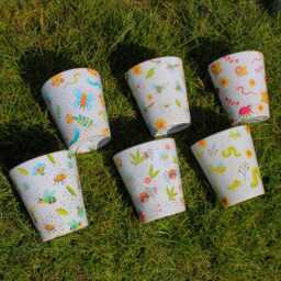 Kid's Gardening Plant Pots - Bugs & Creatures Small Ceramic Planters Novelty Children's Garden Gifts - thumbnail 1