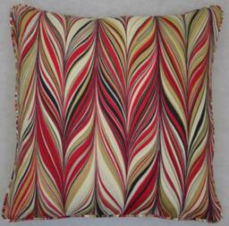 Mary Mcdonald For Schumacher - Firenze Ruby Funky Marbled Effect Designer Cushion Cover Handmade Throw Pillow Luxury Home Decor