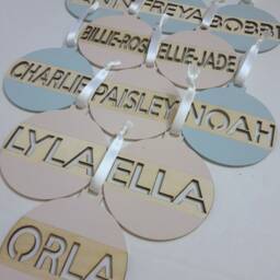 Personalised Wooden Christmas Bauble - Custom Name Ornament - thumbnail 2