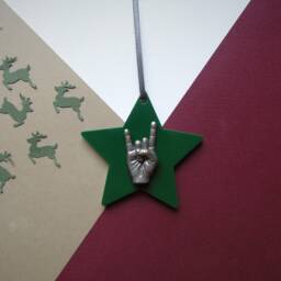 Rock On Christmas Tree Decoration - Music Ornament Handmade Decor Unique - thumbnail 3