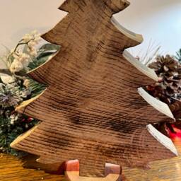 Christmas Tree, Handmade Out Of Solid Oak, Ornaments - thumbnail 4