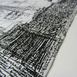 Gobelin Tapestry Brooklyn Bridge New York Black & White Wall Fabric - thumbnail 3