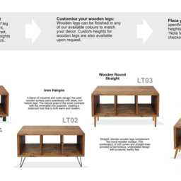 Handcrafted Solid Wood Record Player Stand Vinyl Storage Cabinet - thumbnail 4