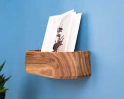 Personalized Walnut Holder - Engraved Wood Desk Organizer Wall Mail Custom Office Decor Solid Gift For Him