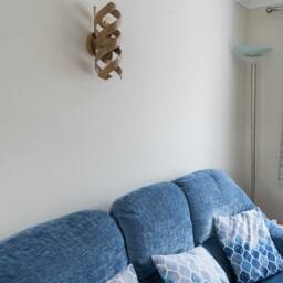 steam Bent Wood Spiral Wall Light - thumbnail 2