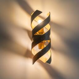 steam Bent Wood Spiral Wall Light - thumbnail 4