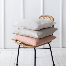 Softened Linen Pillow Cover. Decorative Case. Bedroom Pillow Cover. Cushion Custom Color Linen - thumbnail 2