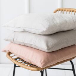 Softened Linen Pillow Cover. Decorative Case. Bedroom Pillow Cover. Cushion Custom Color Linen - thumbnail 3
