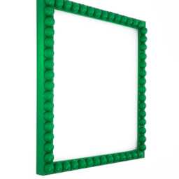 Green Bobbin Frame - Vibrant Wooden Picture in Multiple Sizes Or Custom Hand Made For Prints, Photos & Gifts - thumbnail 2