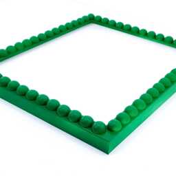 Green Bobbin Frame - Vibrant Wooden Picture in Multiple Sizes Or Custom Hand Made For Prints, Photos & Gifts - thumbnail 3