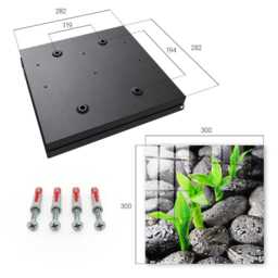 Green Nature Wall Mounted Key Cabinet, Black Industrial Box, Minimalist Nature, For Lovers - thumbnail 4