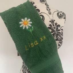 Skateboarder Towel - Personalised Face Cloth/Hand Bath = Embroidered - thumbnail 3