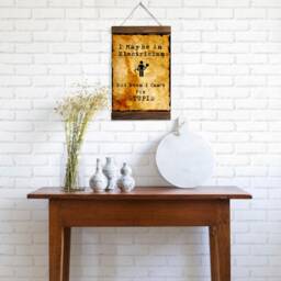 I May Be An Electrician Can't Fix Stupid Wood Framed Canvas Print, Electricity Store Gift For Electrician, Workshop Decor Wall Art - thumbnail 3