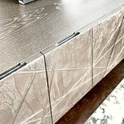 Luxury Textured Sideboard - Handmade Bespoke Tv Unit Modern Sculptural Credenza - thumbnail 2
