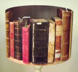 Old Book Lamp Shade, Lampshade , Antique Books, Free Gift, Fatta Da Mamma