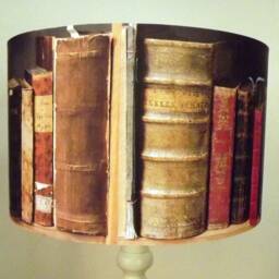 Old Book Lamp Shade, Lampshade , Antique Books, Free Gift, Fatta Da Mamma - thumbnail 2