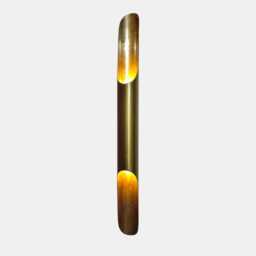 Brass Mid Century Modern Lighting Wall Sconce Minimalist Home Front Lamp Bedside Fixture Decorative Triangle Modernist Swing - thumbnail 3