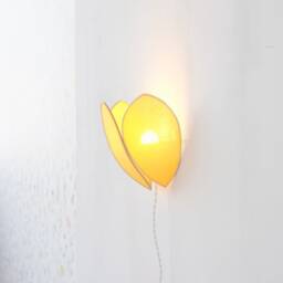 Mimosa & Gold Flower Wall Light - thumbnail 4