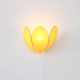 Mimosa & Gold Flower Wall Light - thumbnail 2