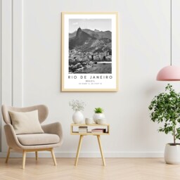 Rio De Janeiro Print Brazilian Cityscape Wall Art - thumbnail 2