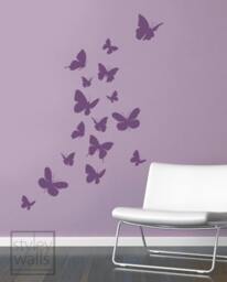 Butterflies Wall Decal, Sticker For Nursery Baby Room Decor, Decal Girls - thumbnail 2