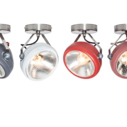 No.7 Spotlight in Aqua - Vintage Lamp Made Of Headlight Handmade Wall Or Ceiling Light Industrial Interior - thumbnail 3