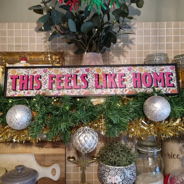 This Feels Like Home Framed Metal Print Retro Gallery Wall Art - image 1