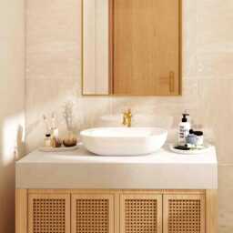 Bathroom Mirror - Unlacquered Brass Arch - thumbnail 3