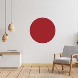 Large Circle Wall Decal, Colour Block Abstract Art, Modern Sticker - thumbnail 4