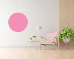 Large Circle Wall Decal, Colour Block Abstract Art, Modern Sticker