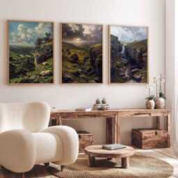 Set Of 3 Yorkshire Dales Posters, Travel Prints, Wall Art, Countryside Decor, Nature Posters - thumbnail 4