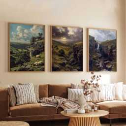 Set Of 3 Yorkshire Dales Posters, Travel Prints, Wall Art, Countryside Decor, Nature Posters