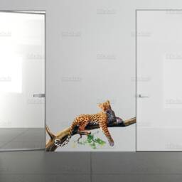 Leopard Wall Decal, Full Color Decal, Color Sticker, Art Cn 024 - thumbnail 3