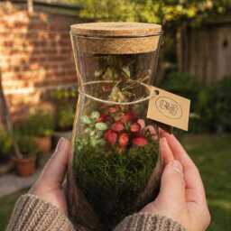 Diy Complete Terrarium Kit With Plants, Glass Jar, Moss, UK Handmade, Instructions - thumbnail 2