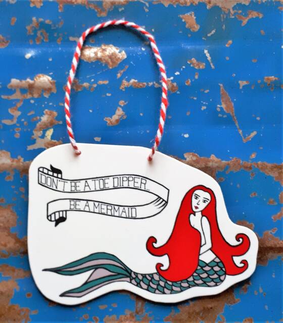 Small Sign - Mermaid Gift Friendship Token Stocking Filler Secret Santa Christmas For Her Girls Home Accessories - image 1