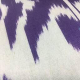Handwoven Silk Ikat Pillow Cover, 20x20 Modern Cushion - thumbnail 4