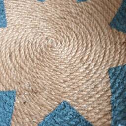 Boho Woven Wall Basket Set, Bohemian Decor, Natural Straw - thumbnail 4