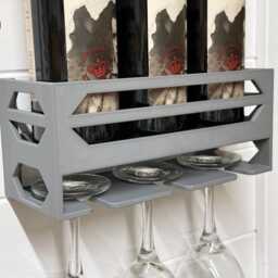 Wall Hanging Wine Rack - thumbnail 2