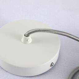 Industrial Modern Pendant Lighting Kit With Shade Ready Socket, Fabric Cord & Ceiling Canopy For Making Custom Diy Dining & Kitchen Lamp - thumbnail 3