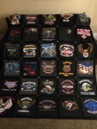 T-Shirt Memorial/Memory Queen Size Blanket - thumbnail 1