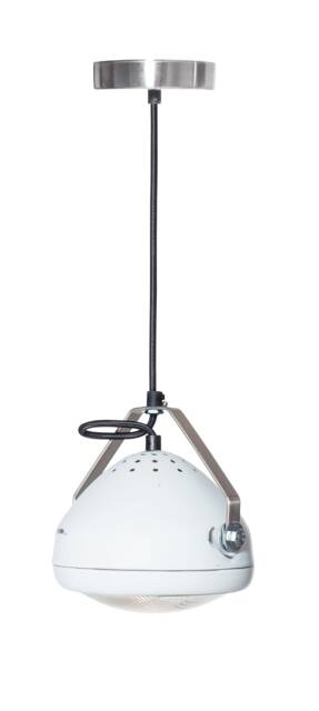 No.5 Vintage Headlight in White - Hanging Lamp Spotlight Industrial Lighting - image 1