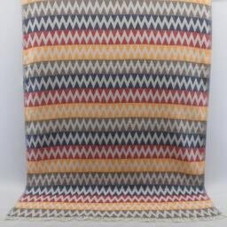 "Multicolor Towel, Herringbone Towel, Turkish Towel, Geometric Towel, 38""x67" - thumbnail 2