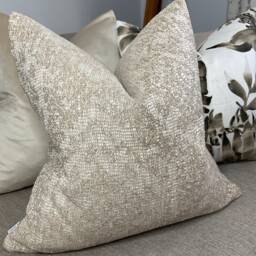 Savary Linen - Sanderson Fabric Beige Cream Sand Decorative Durable Cushion Cover, Throw Pillow Cover For Sofa Or Chair Double Sided - thumbnail 1