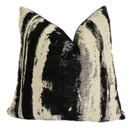Clarke & - Bw1038 Black/White Stunning Modern Cushion Cover Throw Pillow Designer Home Decor - thumbnail 3