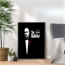 The Godfather Movie Poster Vintage Film Print, Home Decor - A3, A4, A5 - thumbnail 1