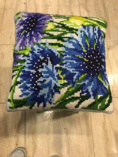 Cross Stitch Pillow - image 1