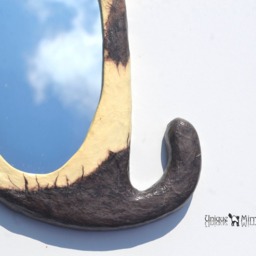 White Cat Decorative Wall Mirror, White Cat With Black Patches Tuxedo, Lovers Gifts, Mirror, Modern Mirrors, Art - thumbnail 3