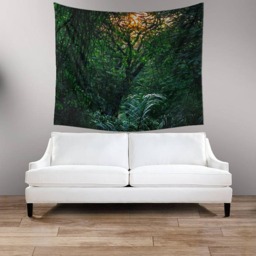 Summer Forest Tapestry, Nature Tapestry, Forest Tapestry, Nature Wall Hanging, Photo Tapestry - thumbnail 2